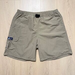 Vintage Mountain Equipment Co-op Nylon Cargo Utility Shorts Mens Medium Tan 90s